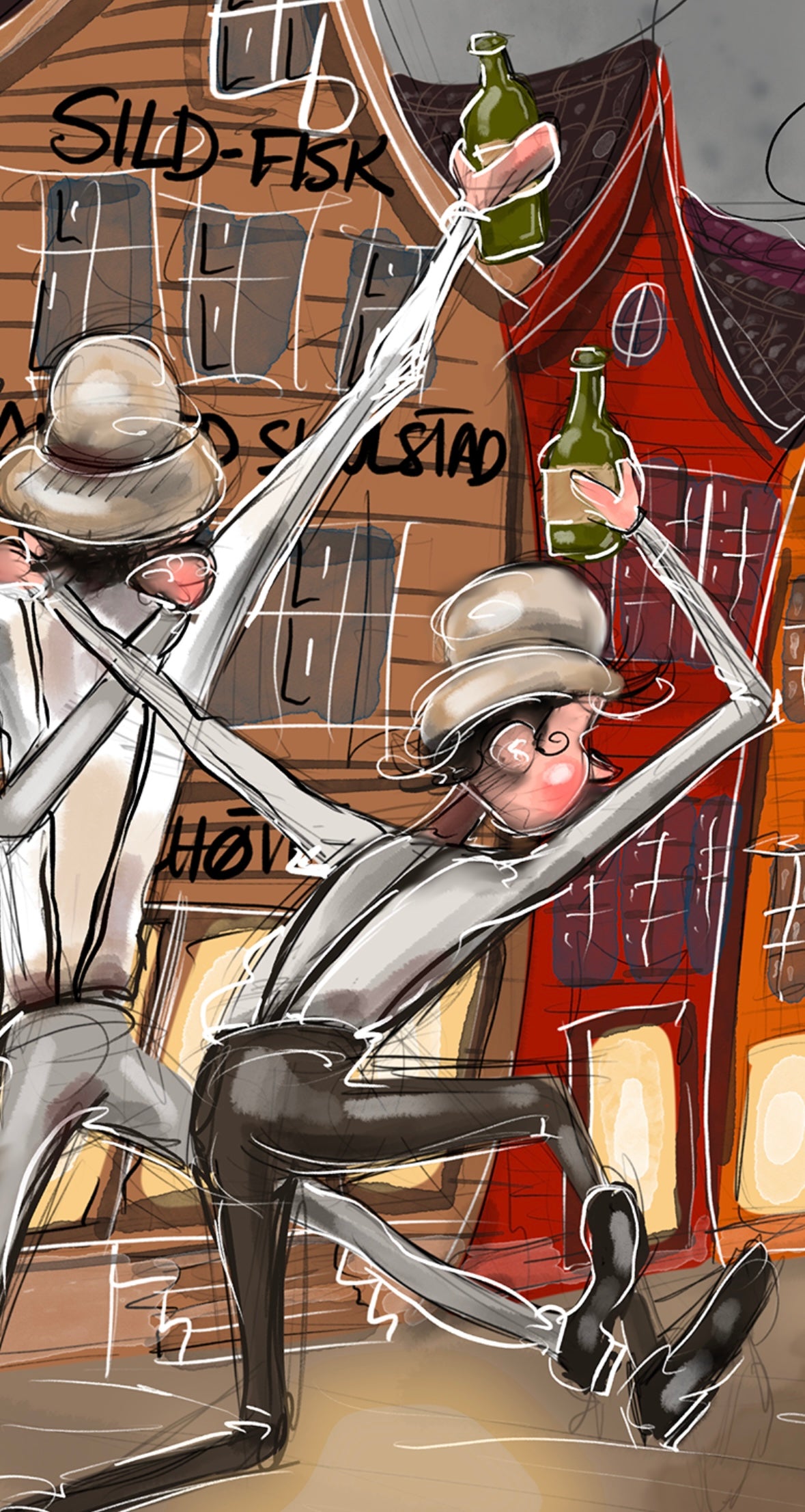 Harbor Hops and Happy Hour - Giclée
