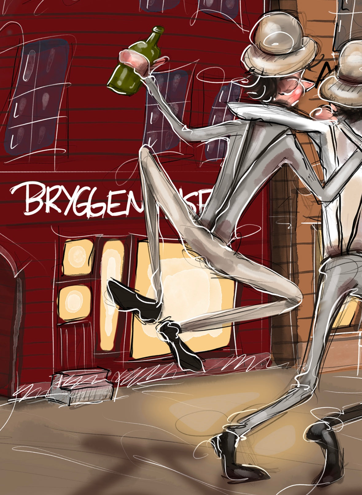 Harbor Hops and Happy Hour - Giclée