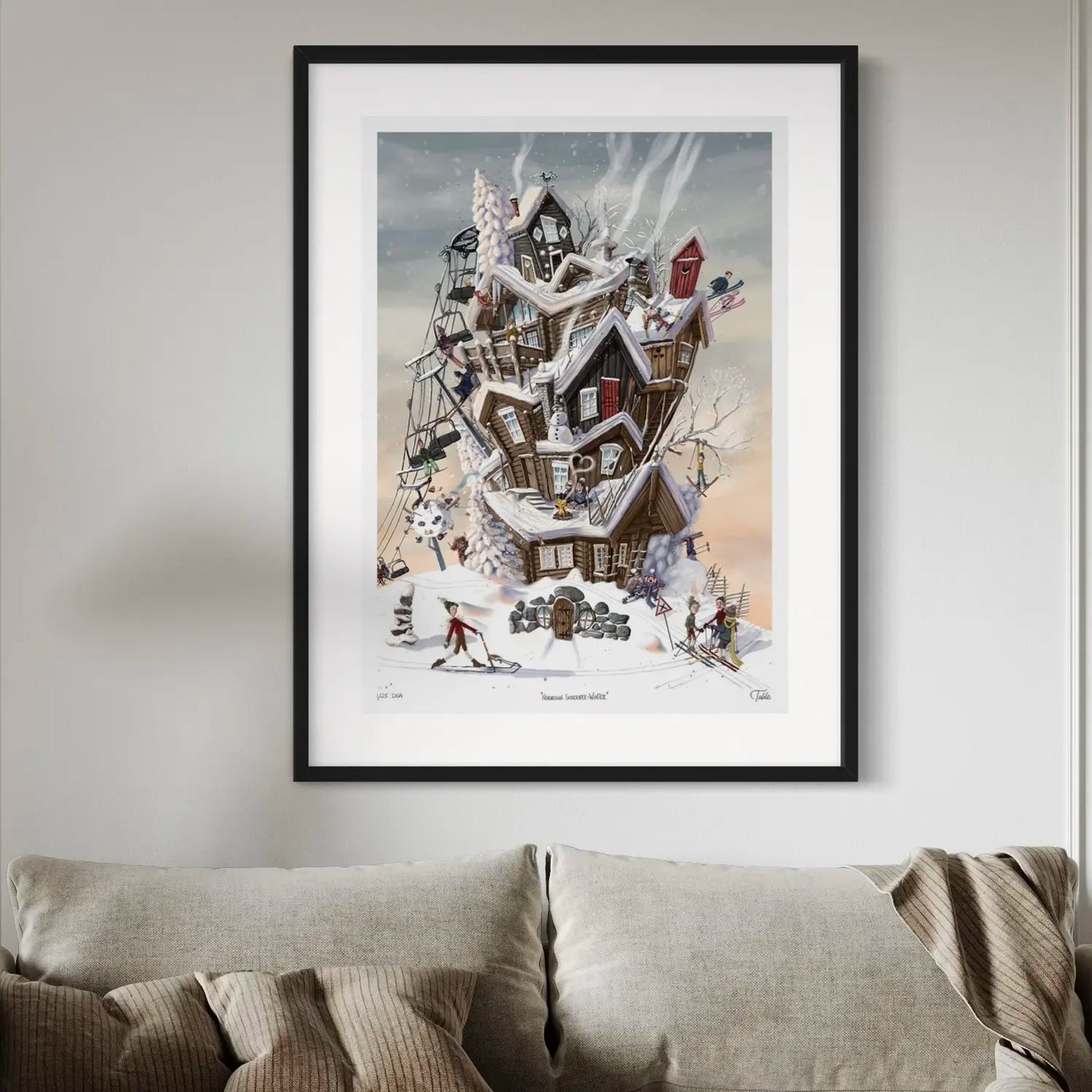 Norwegian Skyscraper - Winter - Giclée