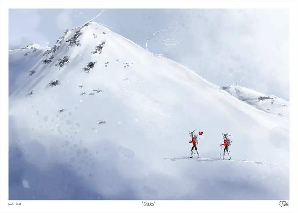 Skiers - Giclée