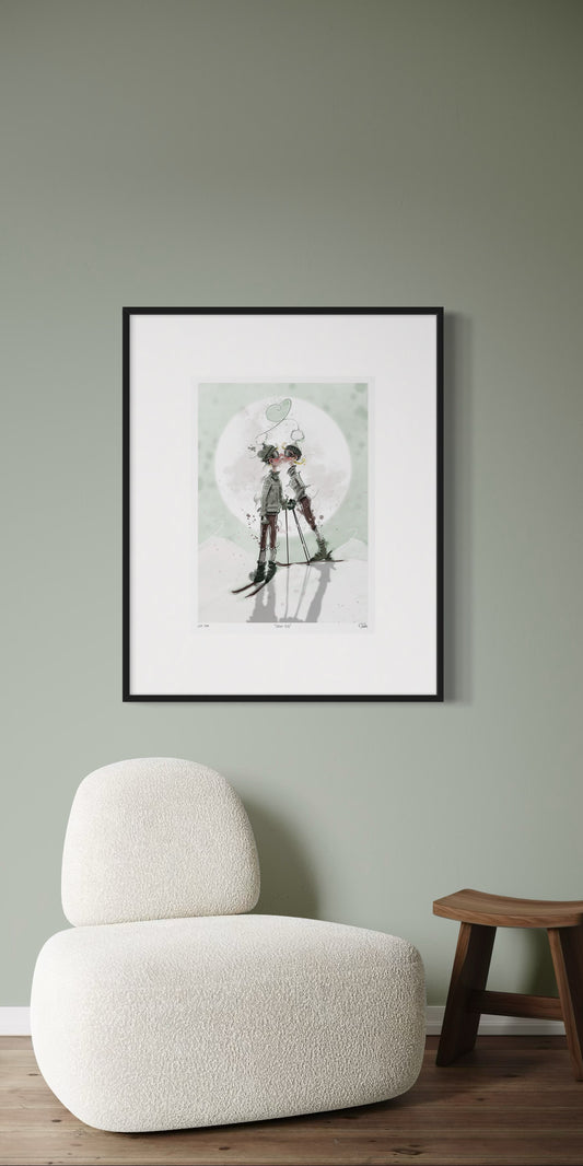 Snowy Kiss - Giclée