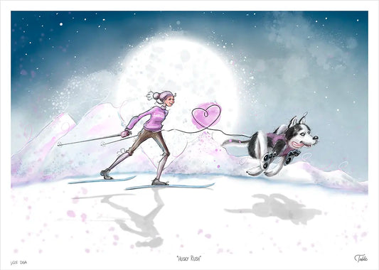 Husky Rush - Giclée