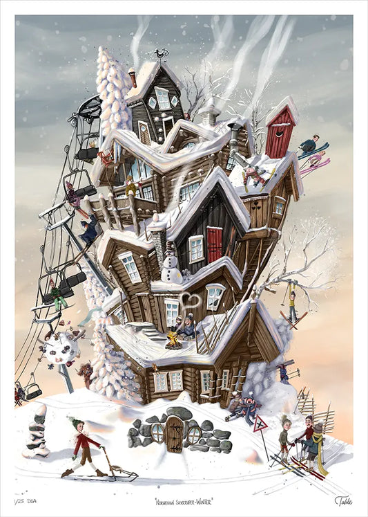 Norwegian Skyscraper - Winter - Giclée