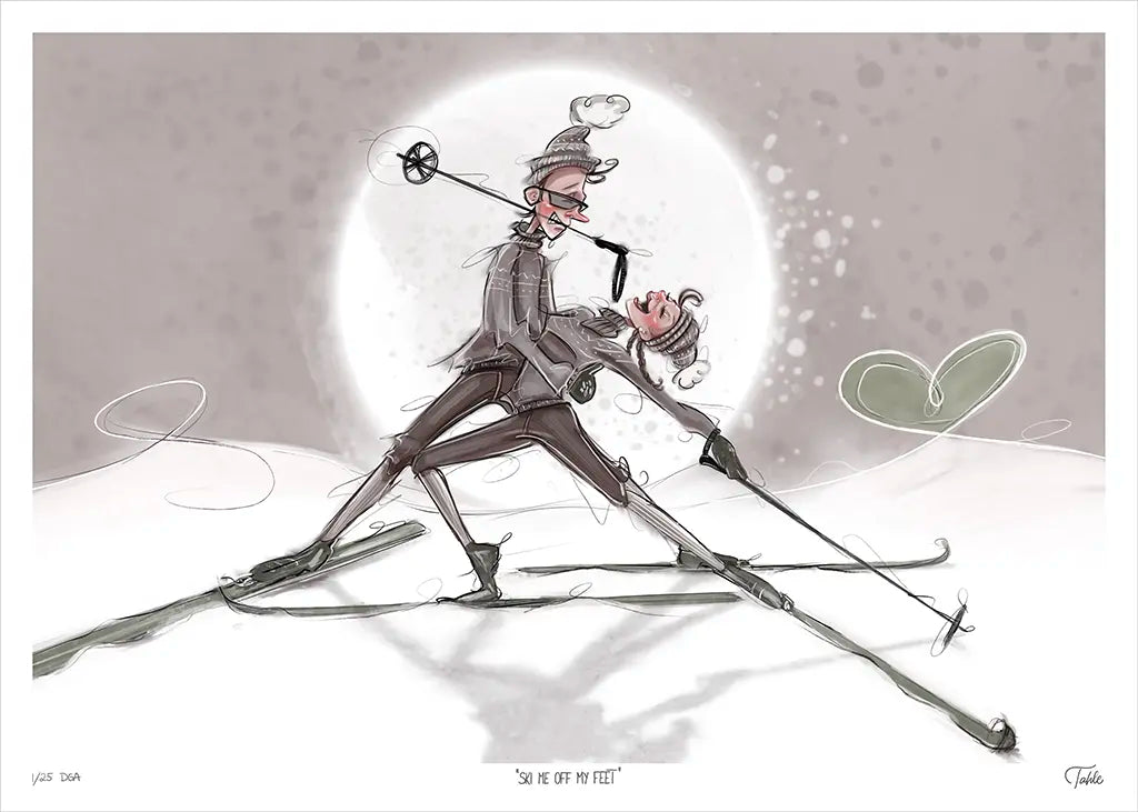 Ski Me Off My Feet - Giclée