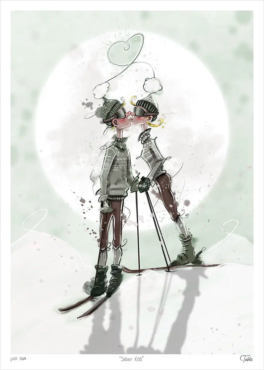 Snowy Kiss - Giclée